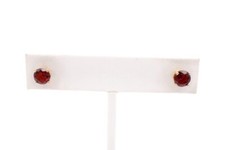 14k Yellow Gold Garnet Stud Earrings 1.5 CTW