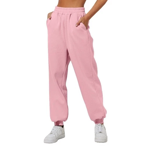 Womens Joggers Tracksuit Bottoms Closed Hem Soft Ladies Trousers Jogging Pants - Picture 34 of 38