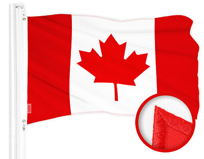 Canada Canadian Flag 3x6 Ft Embroidered 300D Polyester, Official Proportion G128