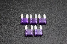 5 PACK ATM 3 AMP FUSES MINI FUSE BLADE STYLE CAR BOAT AUTOMOTIVE AUTO ATM3