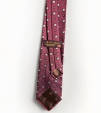 BROOKS BROTHERS Men's Silk Necktie Made In USA Designer Purple Geometric