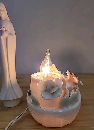 Estatuilla de colección con base floral de porcelana de hueso de Ardalt iluminada lámpara estatua - Imagen 14 de 22