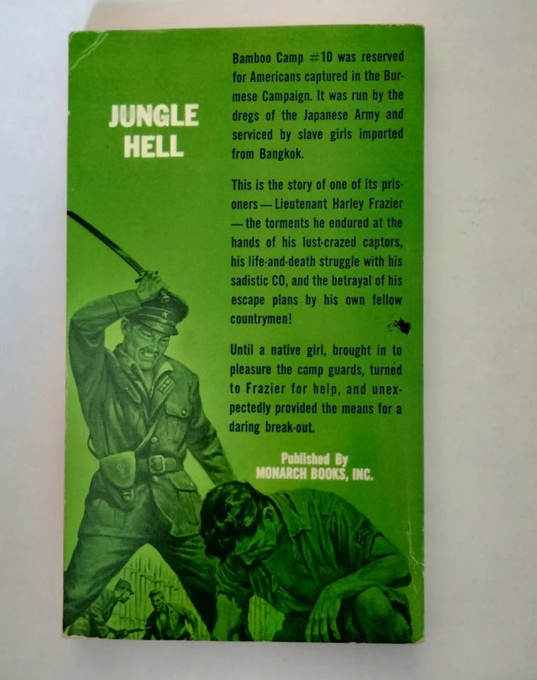 1961 BAMBOO CAMP #10 Franklin Davis 1st Print  BOB STANLEY Cover WW II Monarch  Foto 2 de 4