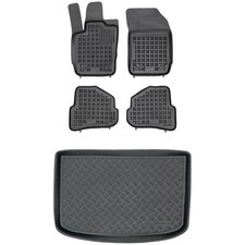 RX03132023-1 Satz Fußmatten und PE Kofferraumwanne für Audi A1 I 8X 2010-2018