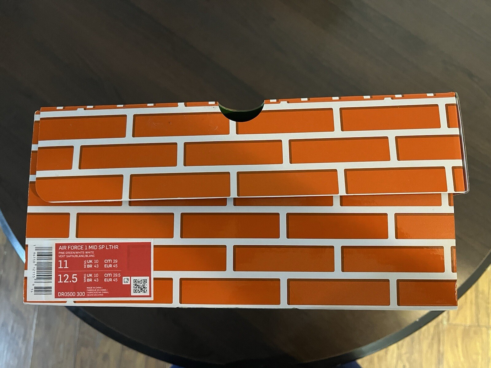 OFF WHITE X NIKE Taglia 11 Nike Off White x Air Force 1 SP pelle verde pino medio