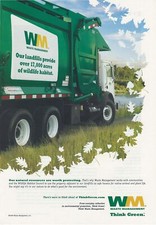 2009 Wast Management Full Page Print Ad Origi...