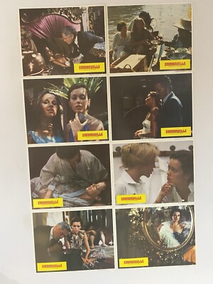 EMMANUELLE 1974 Vintage Lobby Card Set with Sylvia Kristel and