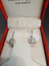Diamond Halo Drop Earrings (1/2 ct.)