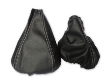 Schaltsack Handbremsabdeckung Fur Alfa Romeo Giulietta 2010-18 Leder Naht Weiss