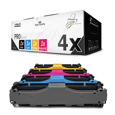 4x Toner für HP LaserJet Pro 300 color MFP M 375 nw CE410X-13A CMYK