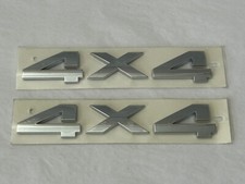 New Chrome 4x4 Badge Emblem 2-pack Jeep Dodge Ford Ships From Usa