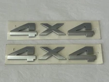 New Chrome 4X4 Badge Emblem 2-PACK Jeep Dodge Ford Ships From USA