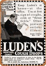 METAL SIGN - 1916 Luden's Cough Drops - Vintage Look Reproduction
