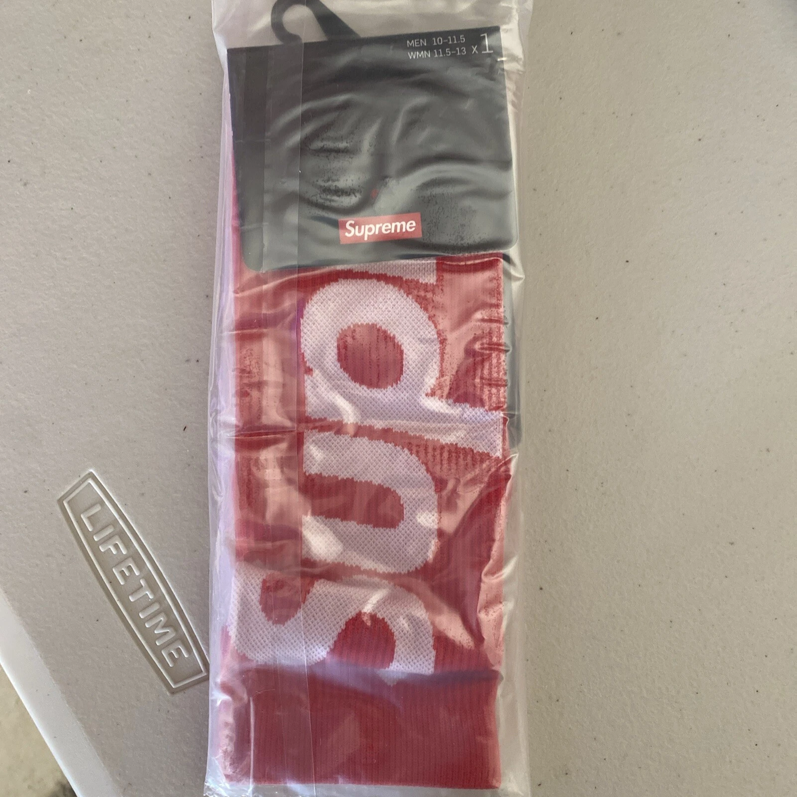 Supreme Nike Lightweight Red Crew chaussettes taille 4 10 11,5 M