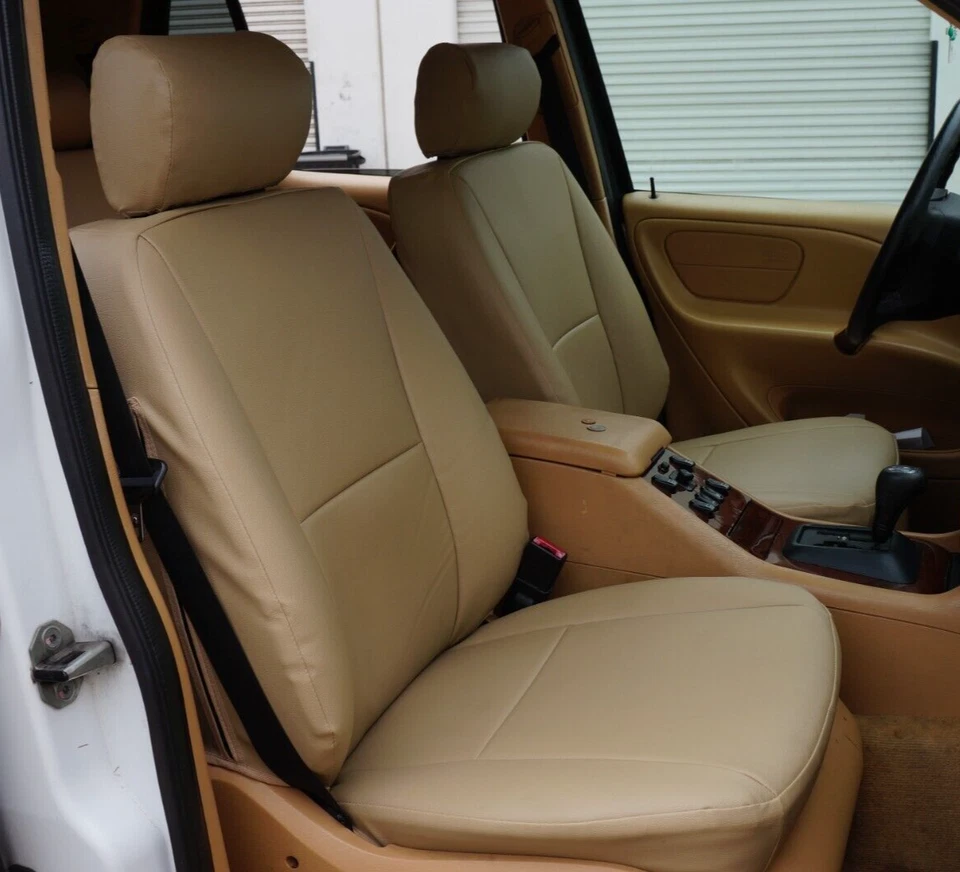 ДЛЯ 1998-2002 MERCEDES BENZ ML320 S.КОЖА ЗАКАЗНЫЕ 2 ПЕРЕДНИХ СИДЕНЬЯ ЧЕХЛЫ 13 ЦВЕТОВ - Изображение 3 из 4