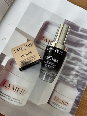 LANCOME ADVANCED GENIFIQUE COLLECTION SET - NIB ($128 Value )2pc+ Bag Free