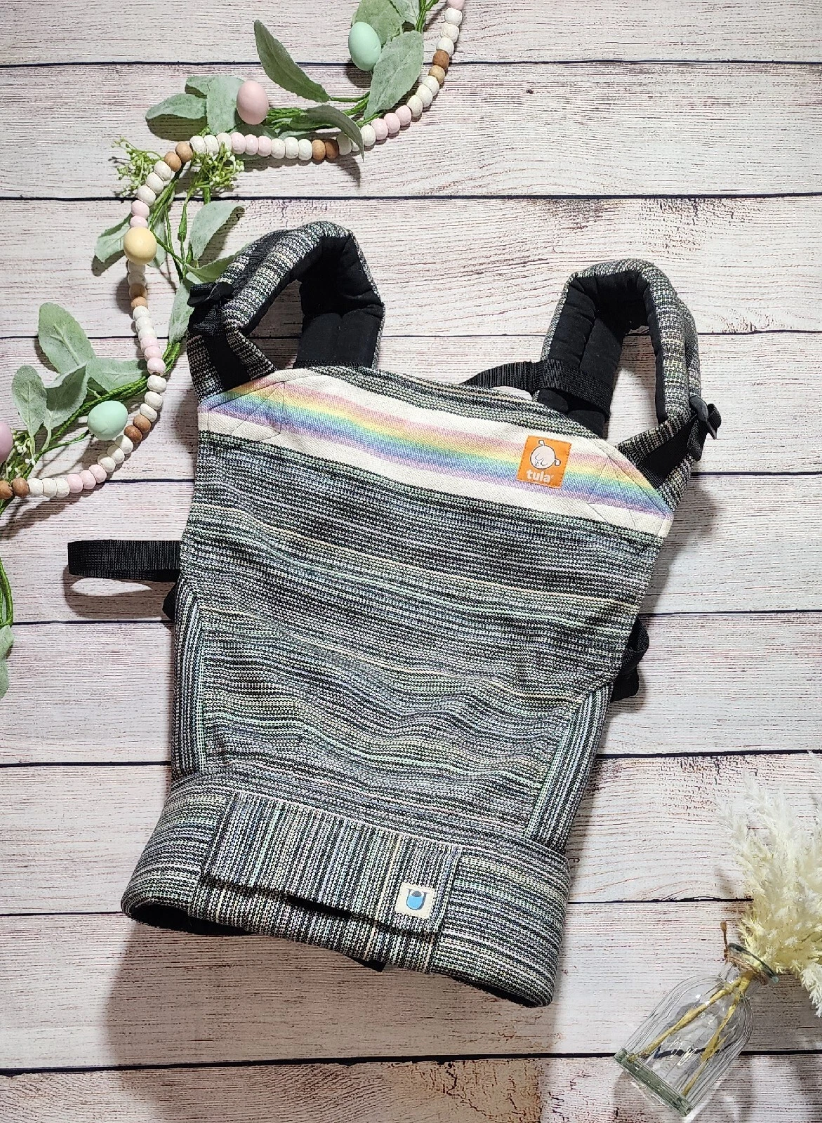 Tula x Uppymama Painted Pastel Signature Handwoven Standard Carrier.