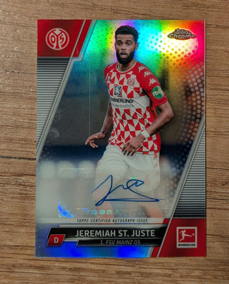 Topps Chrome Bundesliga 21/22 ''Jeremiah St. Juste'' Autogramm / Mainz 05