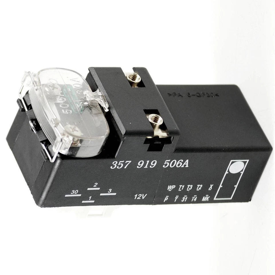 Unidad de control del ventilador de refrigeración del motor para VW Golf Jetta Passat 1.9 2.0 2.8L 357919506A Foto 4 de 4