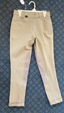 OVATION JODHPURS *Sz 14 Youth *Tan *VGC w/Cuffs *Side Zip