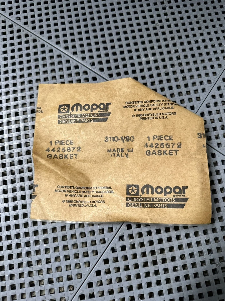 Turbo drain gasket Chrysler TC by Maserati 16v DOHC 2.2 turbo NOS Mopar 1989 199 - Image 2 of 2