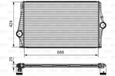 Valeo 818280 intercooler, charger for Volvo