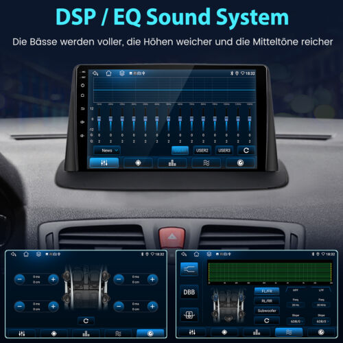 Radio de coche para Renault Megane 3 Koleos 2008-2014 Android CarPlay GPS DAB+ navegación por satélite - Imagen 11 de 13