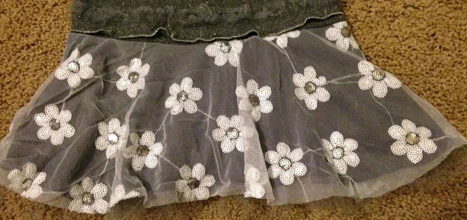 Vestido túnica y legging Sophie Rose lentejuelas encaje floral conjunto venta al por menor $50 4 5 6 Foto 4 de 4