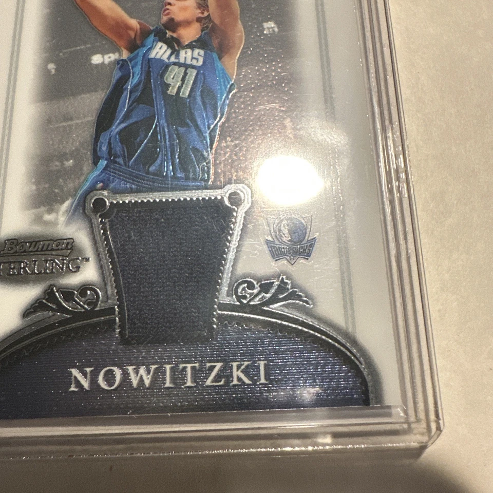 2006-07 Bowman Sterling Dirk Nowitzki Game Used Patch #14 - Image 3 of 3