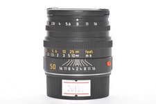  MINT- Leica Summicron-M 50mm F/2 Lens 6Bit Black 11826