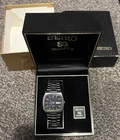 Vintage seiko 1977 sq4004 square grey dial 4633 -5019 movement watch