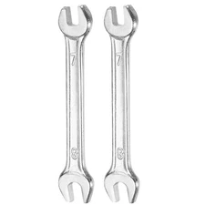 2pcs Double Open End Wrench 7mm x 8mm Metric U-Shaped Spanner