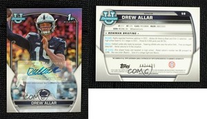 2022 Bowman U Chrome Chrome Prospect Auto Refractor /499 Drew Allar #59 Auto