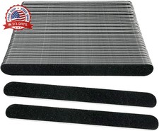 50 Pcs Emery Board Nail Files 100/180 Grit Wooden Natural Nails 7 Inch for Manic