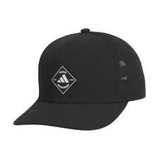 adidas Men's Quick Dry Snapback Hat One Size Black/White