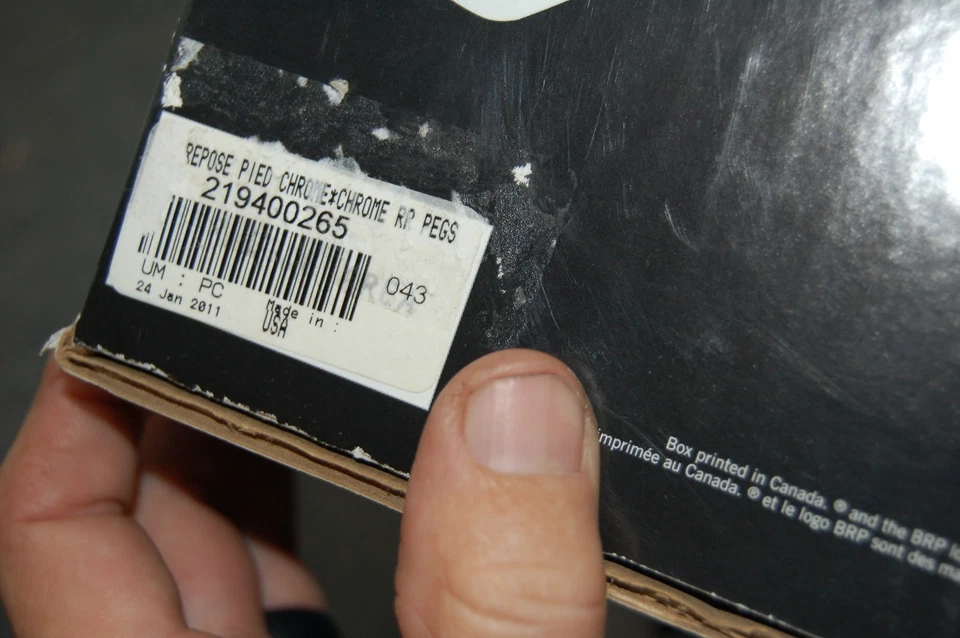 NEW GENUINE CAN-AM 219400265 CHROME PASSENGER FLOORBOARDS ROADSTER SPYDER 2013 - Image 3 of 4