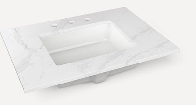 Robern TA30UCO-8CS1 Craft Series 30'' Quartz Vanity Top - Eternal Calacatta Gold