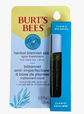 Burt's Bees Blemish Stick Spot Treatment Tea Tree Oil  BHA Acne Treatment