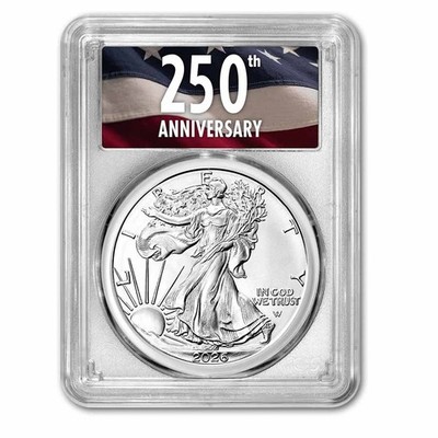2026 American Silver Eagle MS-70 PCGS (FDI, 250th Anniversary) | eBay