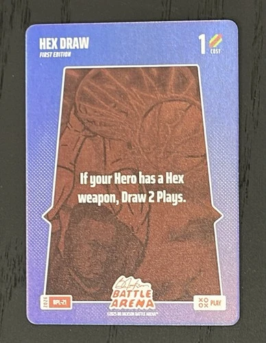 2026 Bo Jackson Battle Arena Hex Draw Bonus Play Foil SSP BPL-21