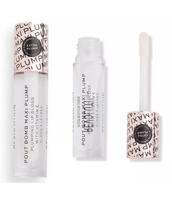 REVOLUTION “Pout Bomb” Maxi Plump LipGloss (DIVINE) NWOB Sealed FastShip