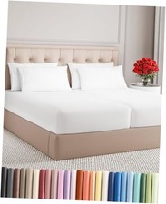 Split King Sheets Set 7 Piece - Includes 4 Split King Size 01 - White