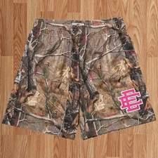 NEW Eric Emanuel Men's Brown-Camouflage Shorts Size Medium, Large, XL