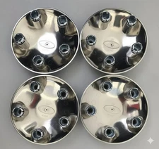 4pcs 1997-2004 WHEEL CENTER CAP AFTERMARKET FOR FORD EXP 150 CHROME LUG COVERS