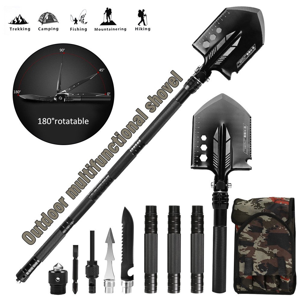 Outdoor Camping Military Folding Shovel Hunting Survival Tactical Emergency Gear
