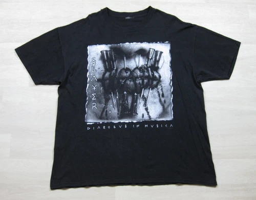 90s Slayer Band T-Shirt Mens XL Diabolus in Musica 1990s vintage concert t-shirt, vintage, size XL, single stitch, B+ condition