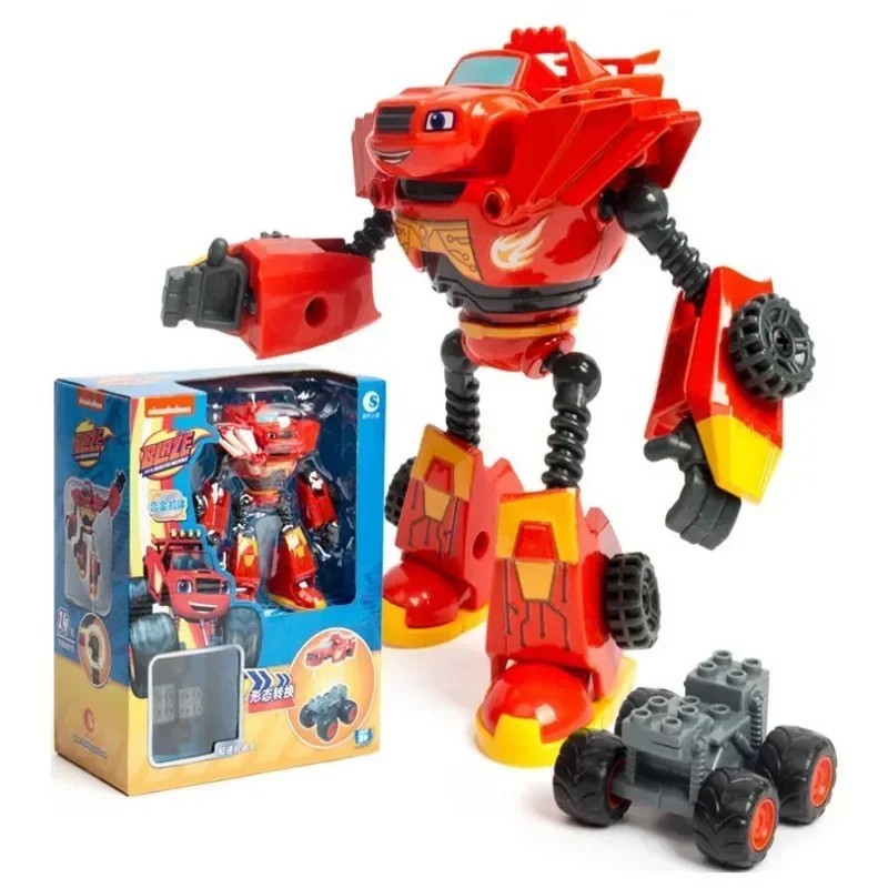 Monster Action Figure Blaze Machines Cartoon Plastic/alloy Car and Robot Toy
