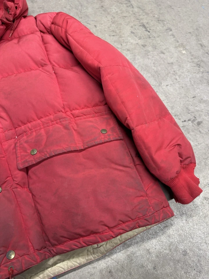 Chaqueta y pantalones parka de montaña Eddie Bauer vintage de los años 70 rellenos grandes Foto 4 de 4