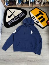 Polo Ralph Lauren Fleece Hoodie Navy Pullover Big Pony