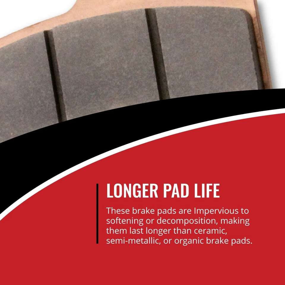 Juego de pastillas de freno delanteras + traseras sinterizadas 1996 ATK 260 LQ kit completo ji Foto 2 de 4